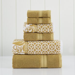 gold bath towel sets